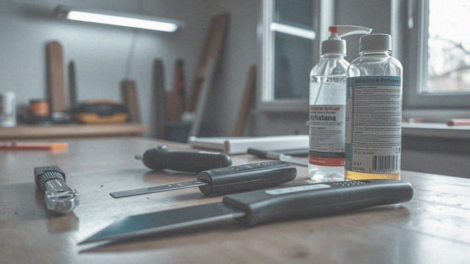 Jakie środki ostrożności należy zachować podczas usuwania silikonu?