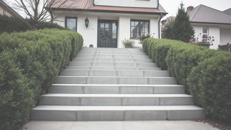 Jakie funkcje pełnią gotowe schody betonowe zewnętrzne?